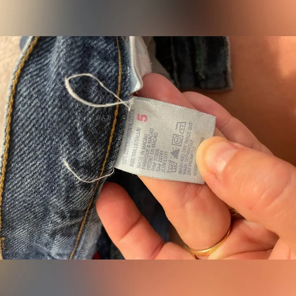 Rare VintageY2K Tommy Jeans||Tommy Hilfiger Patriotic Denim jeans size 5 - Picture 6 of 9